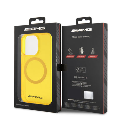 Funda AMG MagSafe para iPhone 15 Pro Amarillo - Case Original de Lujo