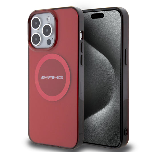 Funda AMG MagSafe para iPhone 15 Pro Max - Rojo Deportivo | Case Original de Lujo