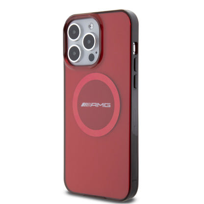 Funda AMG MagSafe para iPhone 15 Pro Max - Rojo Deportivo | Case Original de Lujo