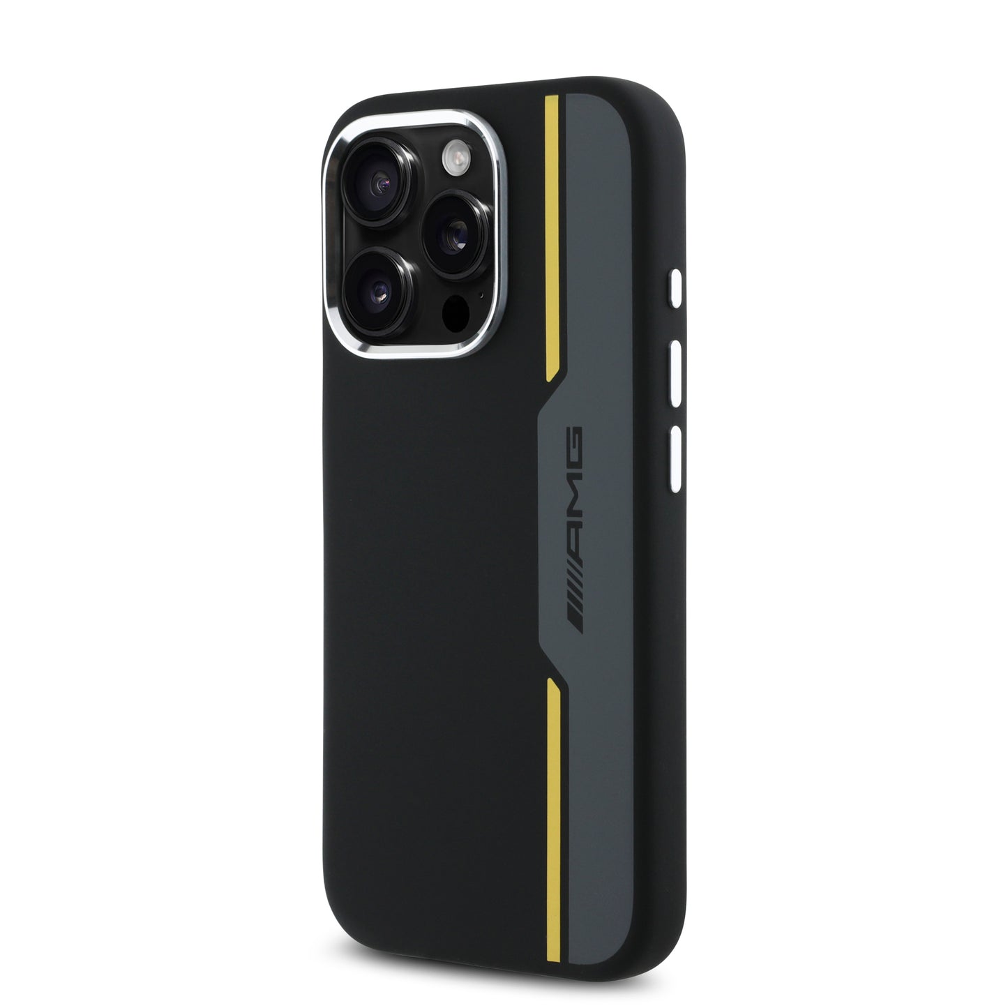 Funda AMG de Silicón Diseño Pista para iPhone 16 Pro Max - Negro | Case Original