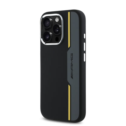 Funda AMG de Silicón Diseño Pista para iPhone 16 Pro Max - Negro | Case Original