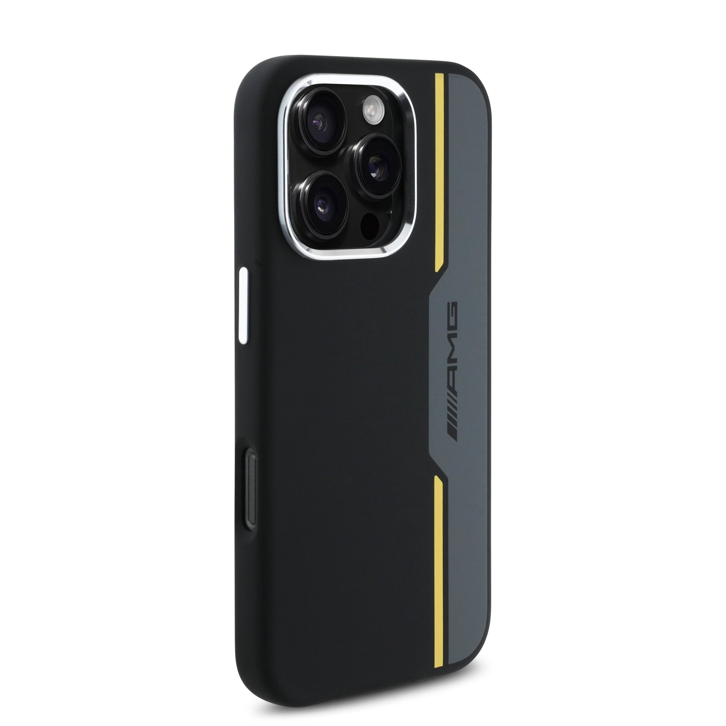 Funda AMG de Silicón Diseño Pista para iPhone 16 Pro Max - Negro | Case Original