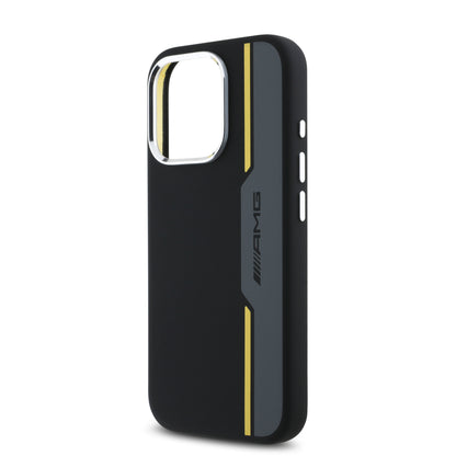 Funda AMG de Silicón Diseño Pista para iPhone 16 Pro Max - Negro | Case Original