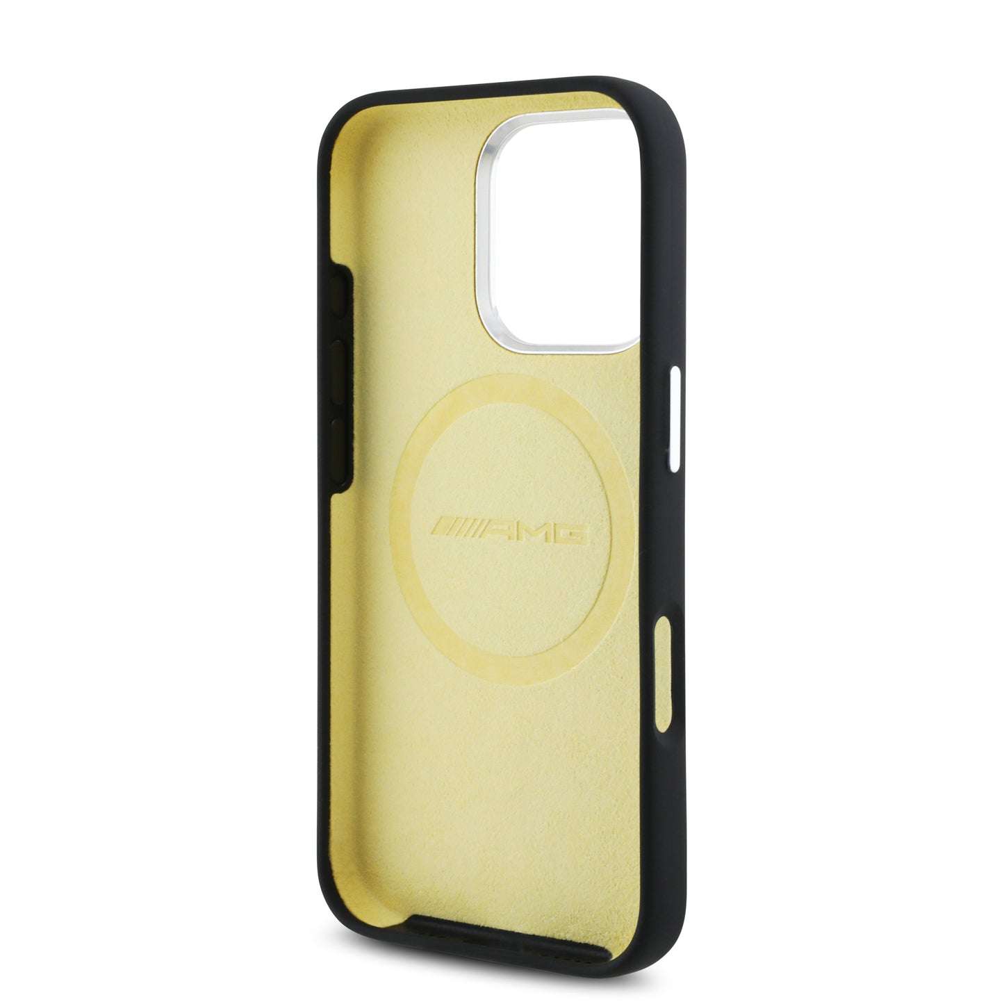 Funda AMG de Silicón Diseño Pista para iPhone 16 Pro Max - Negro | Case Original