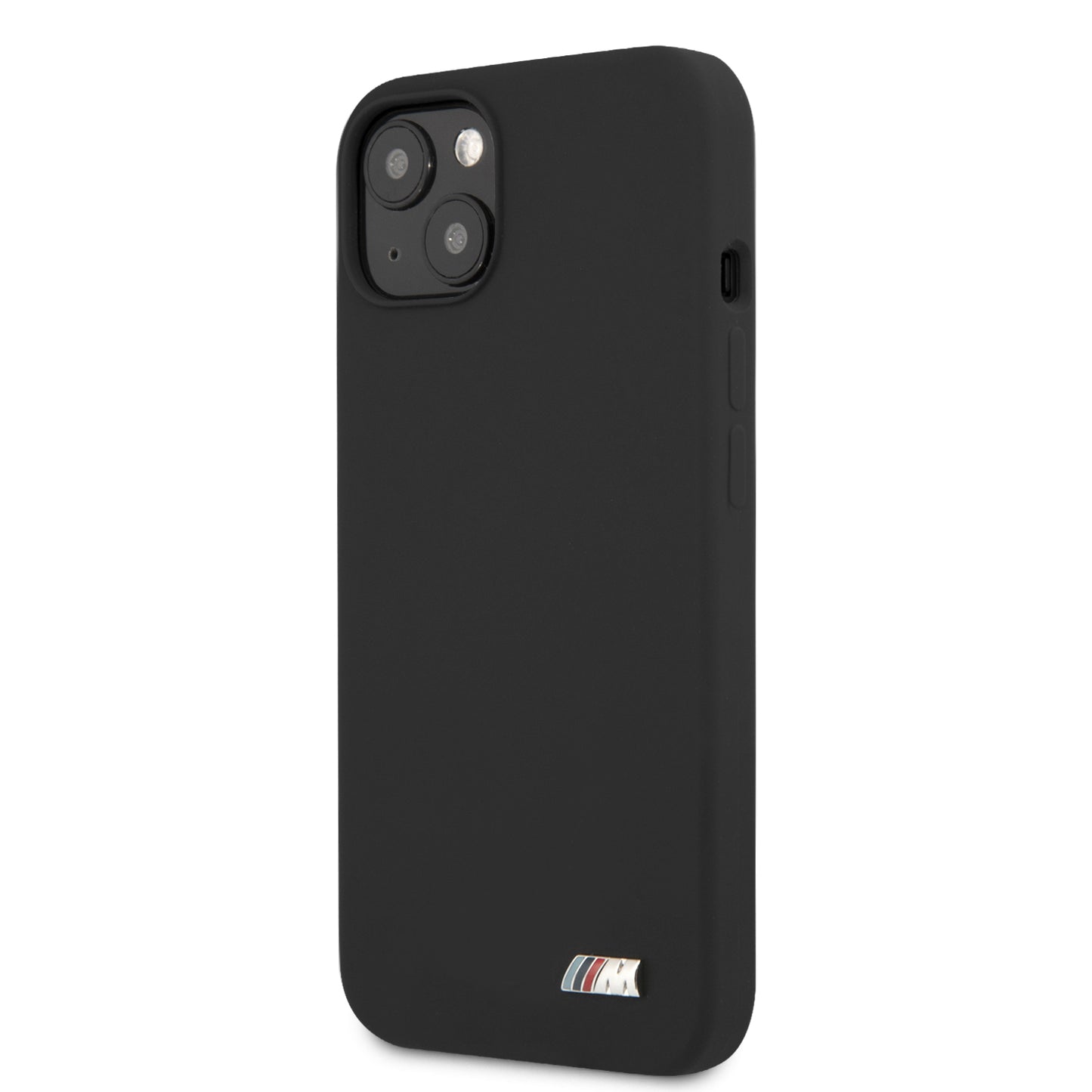 Funda BMW de Silicón con Logo Metálico para iPhone 13 - Negro | Case Original