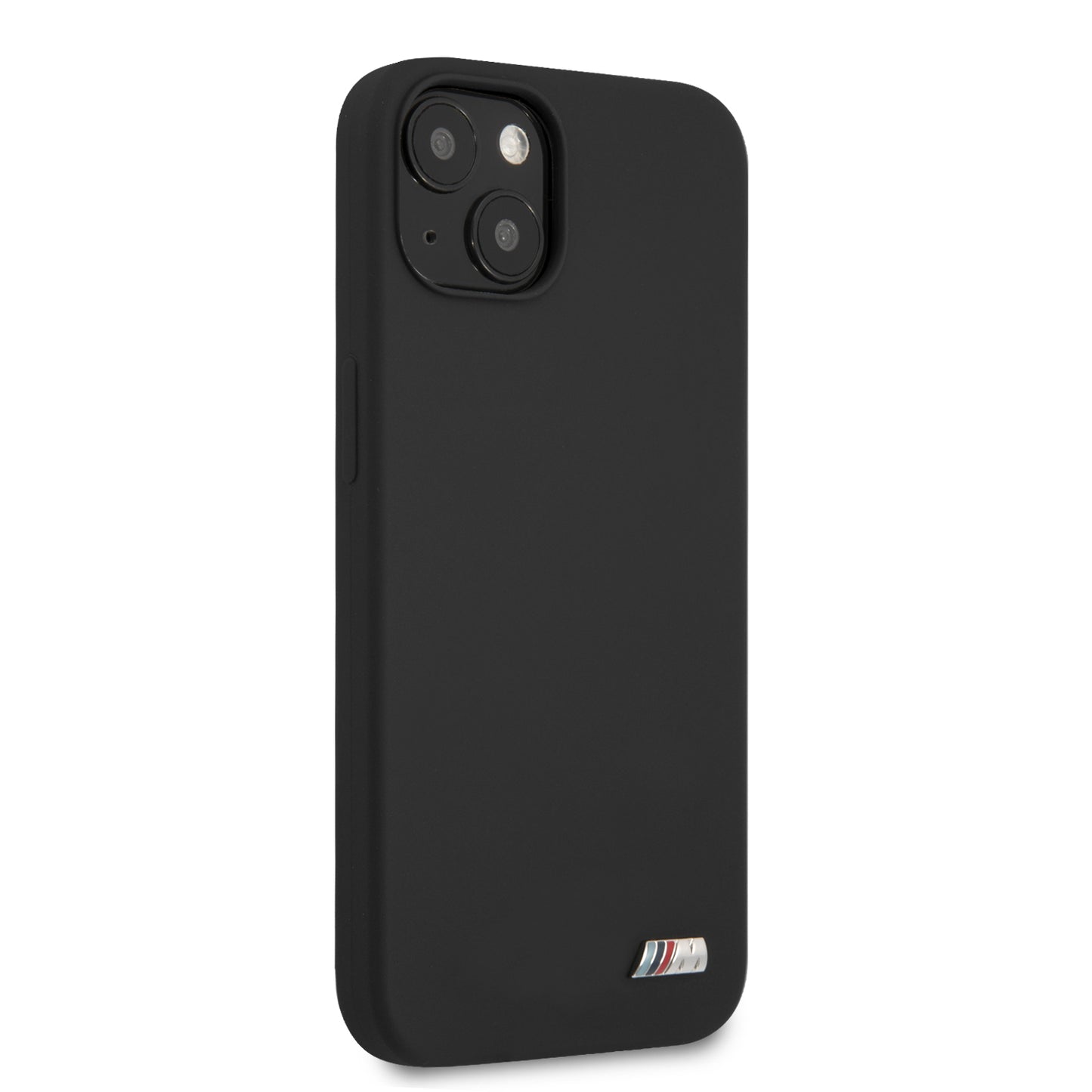 Funda BMW de Silicón con Logo Metálico para iPhone 13 - Negro | Case Original