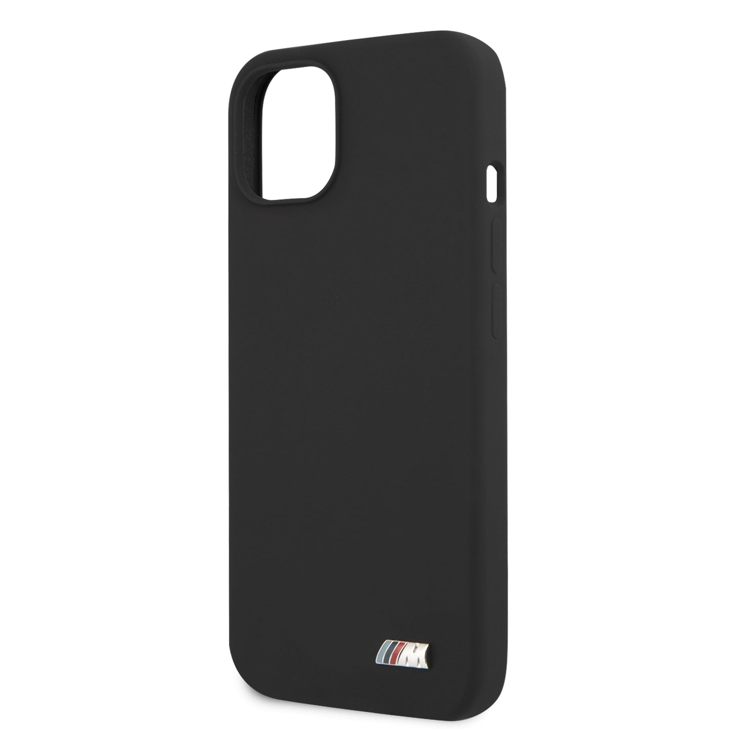 Funda BMW de Silicón con Logo Metálico para iPhone 13 - Negro | Case Original