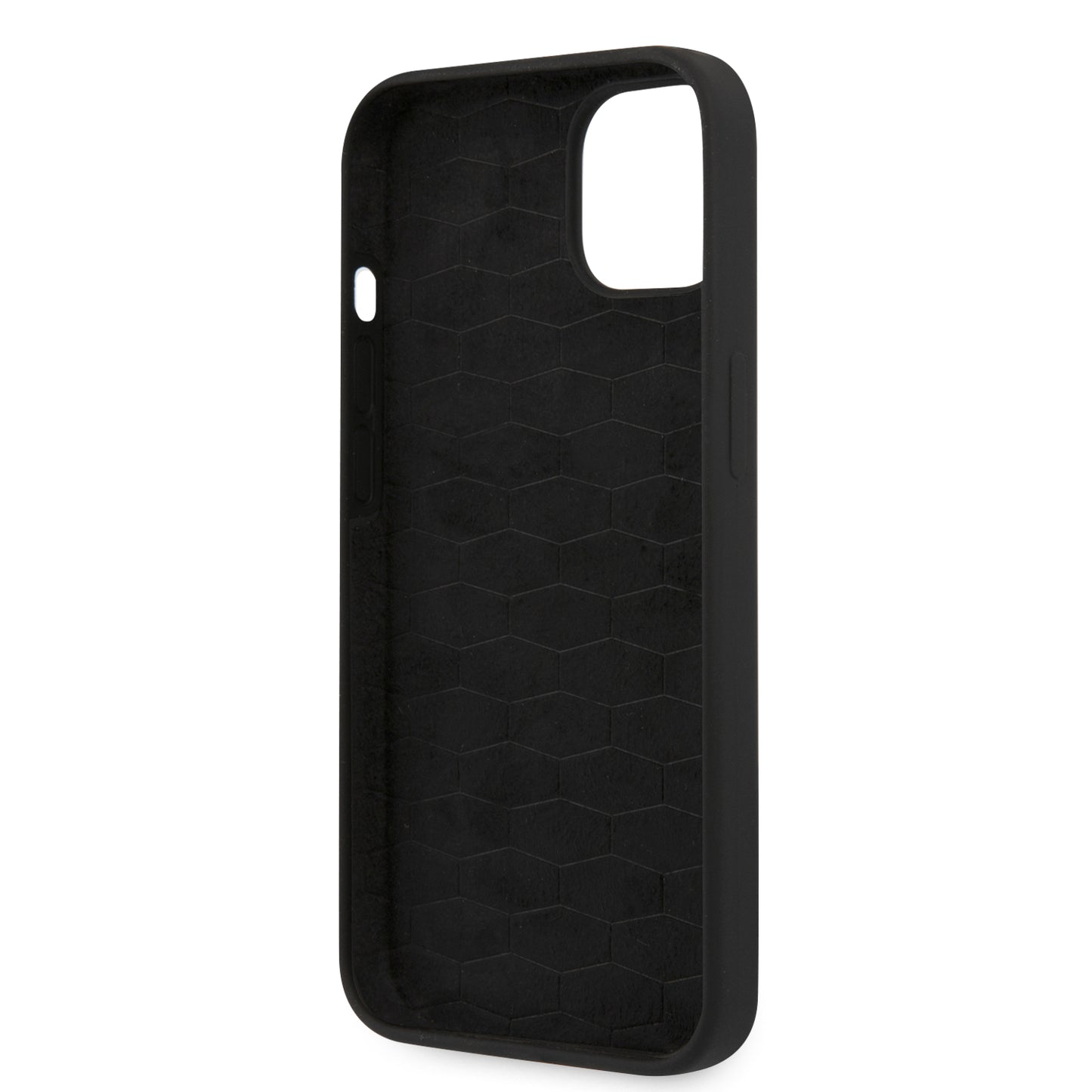 Funda BMW de Silicón con Logo Metálico para iPhone 13 - Negro | Case Original