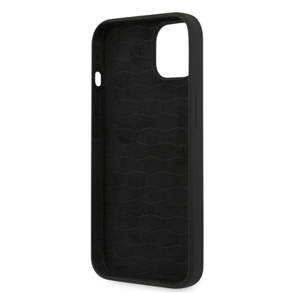 Funda BMW de Silicón con Logo Metálico para iPhone 13 - Negro | Case Original