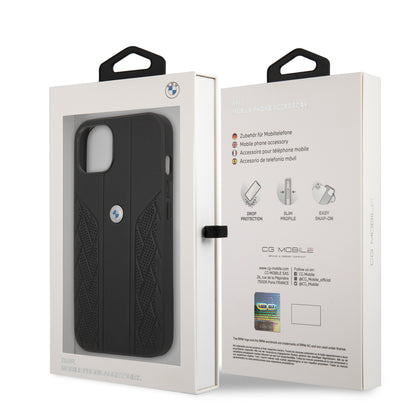 Case BMW de Cuero Perforado para iPhone 13 - Negra | Diseño Deportivo y Elegancia Premium