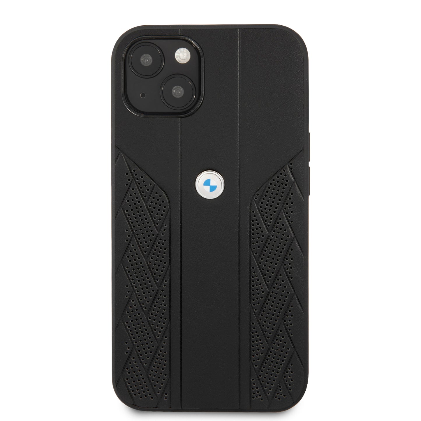 Case BMW de Cuero Perforado para iPhone 13 - Negra | Diseño Deportivo y Elegancia Premium