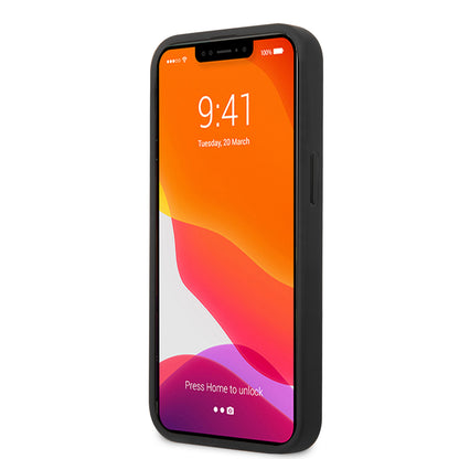 Case BMW de Cuero Perforado para iPhone 13 - Negra | Diseño Deportivo y Elegancia Premium