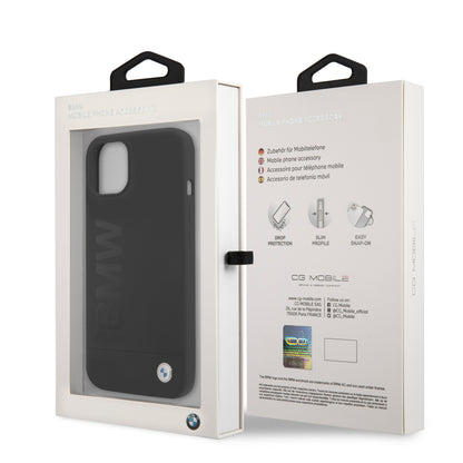 Funda BMW de Silicón con Grabado Premium para iPhone 13 - Negro | Case Original