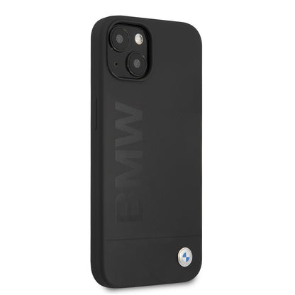 Funda BMW de Silicón con Grabado Premium para iPhone 13 - Negro | Case Original