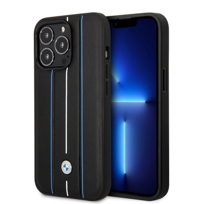 Case BMW Pista para iPhone 14 Pro - Negra | Estilo Deportivo y Protección Premium