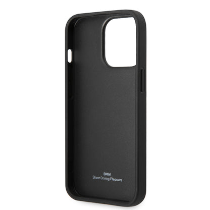Case BMW Pista para iPhone 14 Pro - Negra | Estilo Deportivo y Protección Premium