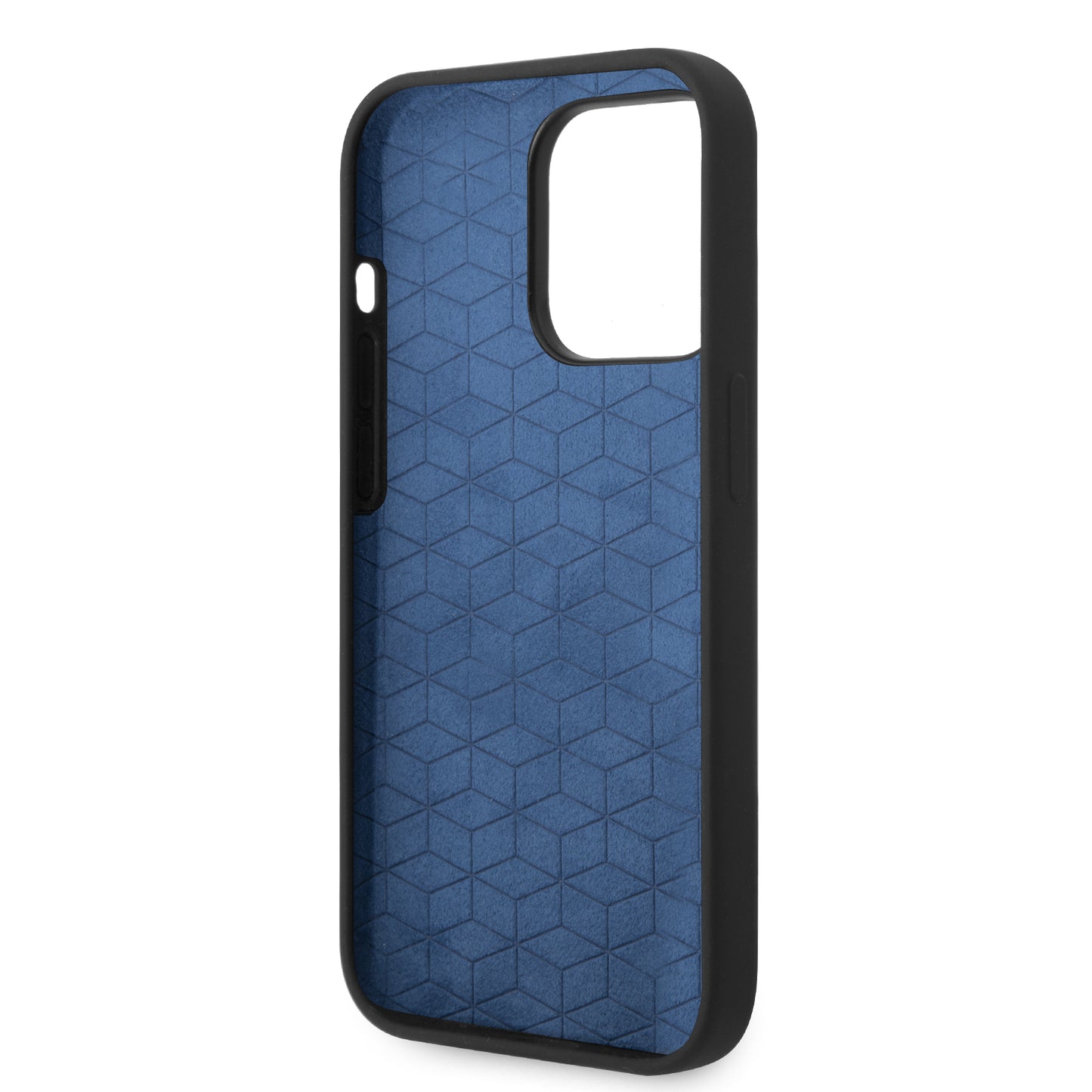 Case BMW Silicona Líneas Horizontales para iPhone 14 Pro - Negra | Estilo Elegante y Protección Suave