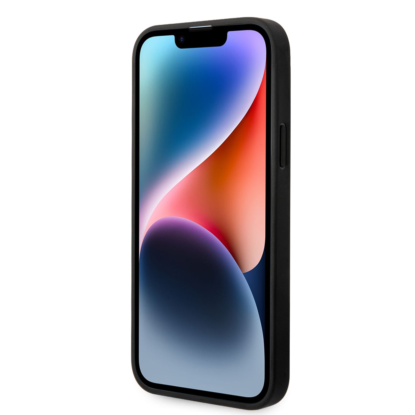 Case BMW con Patrón Texturizado y Línea para iPhone 14 Plus - Negra | Estilo y Protección Premium