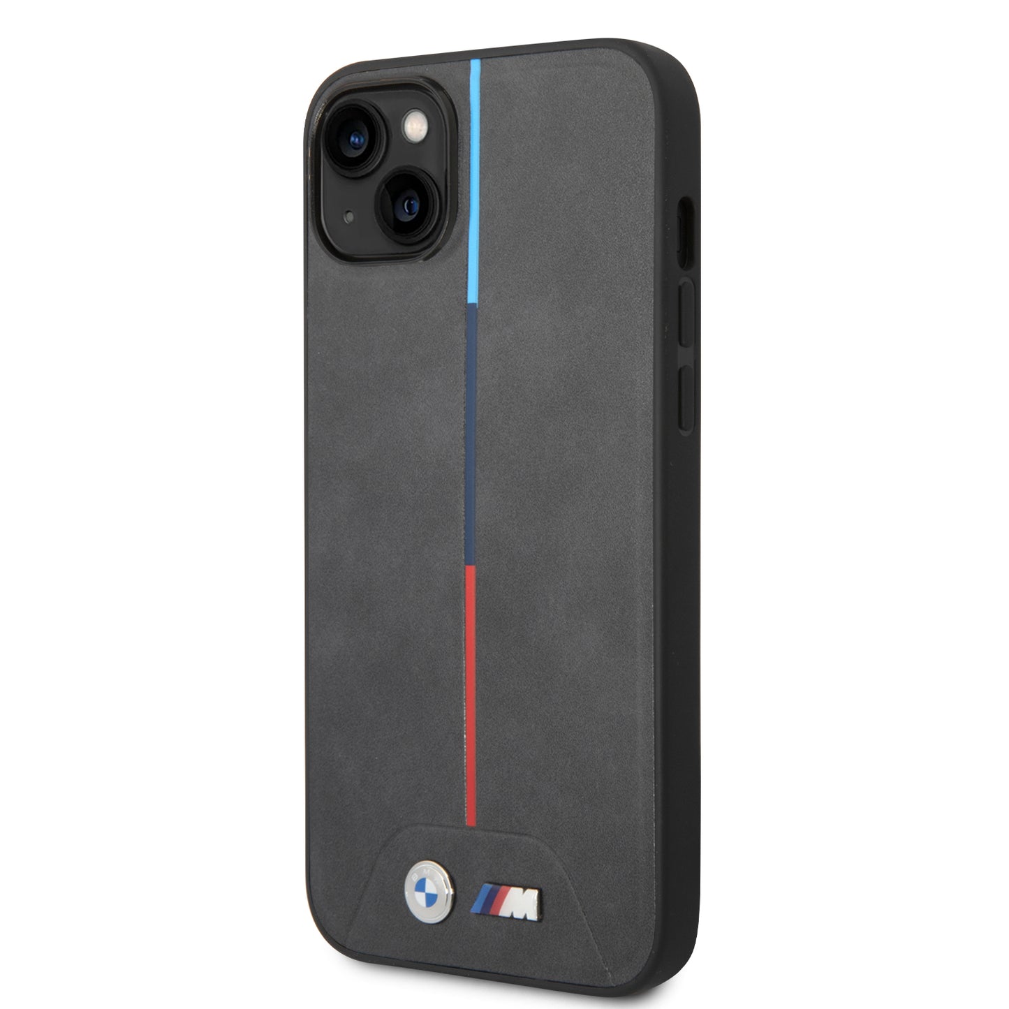 Funda BMW de Piel PU con Logo Impreso para iPhone 14 Plus - Negro | Case Original