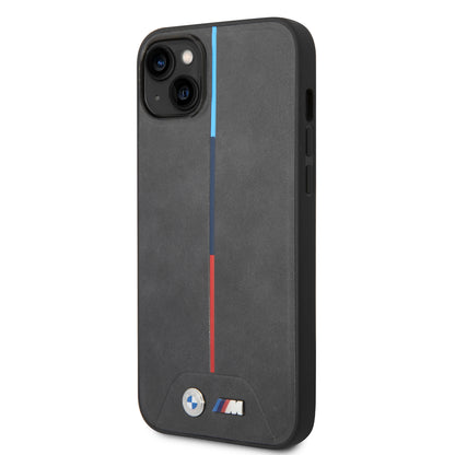 Funda BMW de Piel PU con Logo Impreso para iPhone 14 Plus - Negro | Case Original