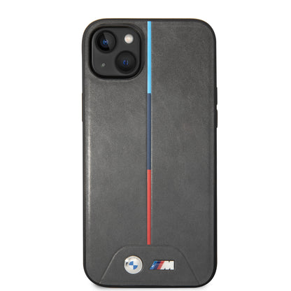 Funda BMW de Piel PU con Logo Impreso para iPhone 14 Plus - Negro | Case Original