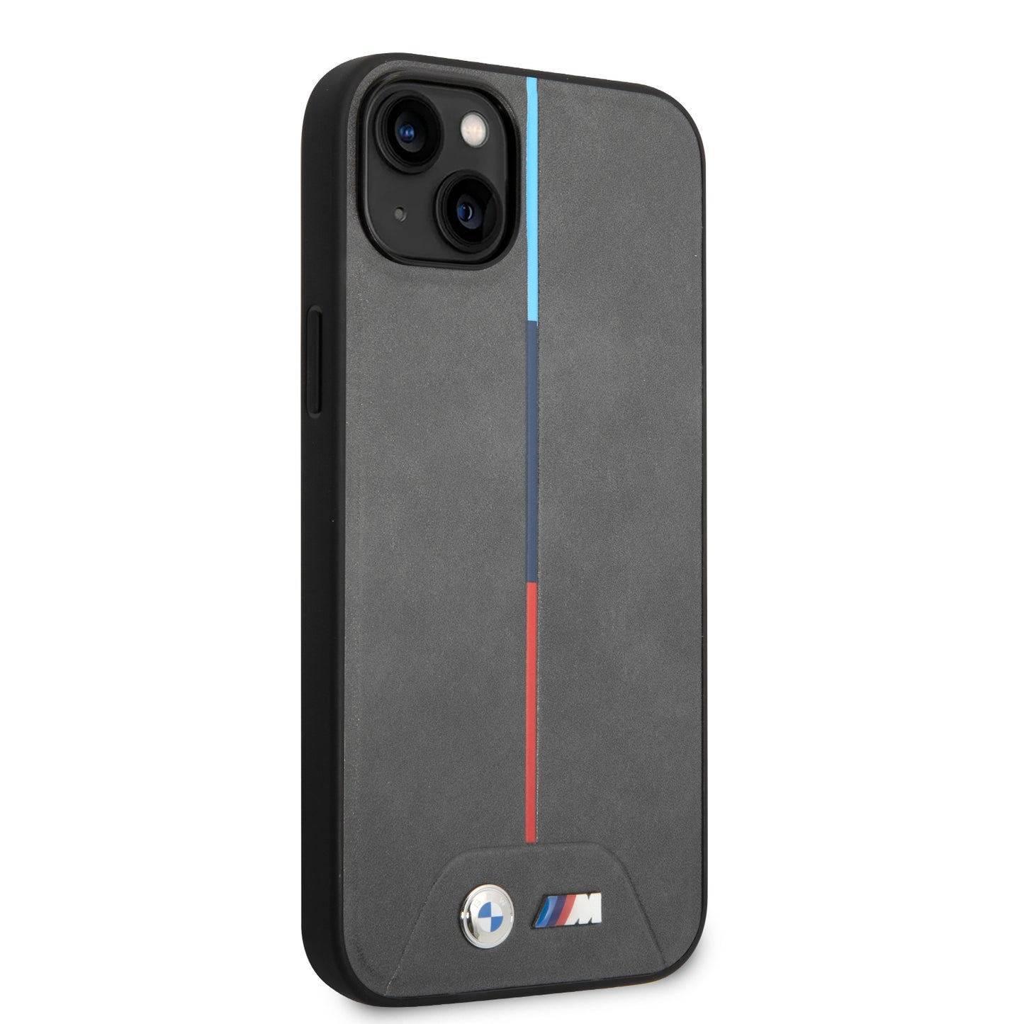 Funda BMW de Piel PU con Logo Impreso para iPhone 14 Plus - Negro | Case Original