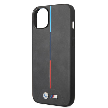 Funda BMW de Piel PU con Logo Impreso para iPhone 14 Plus - Negro | Case Original