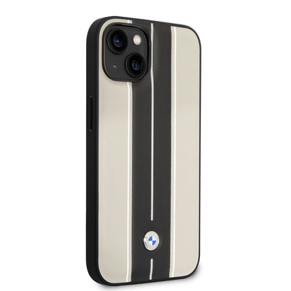 Funda BMW Diseño Pista para iPhone 14 Plus - Beige | Case Original de Lujo