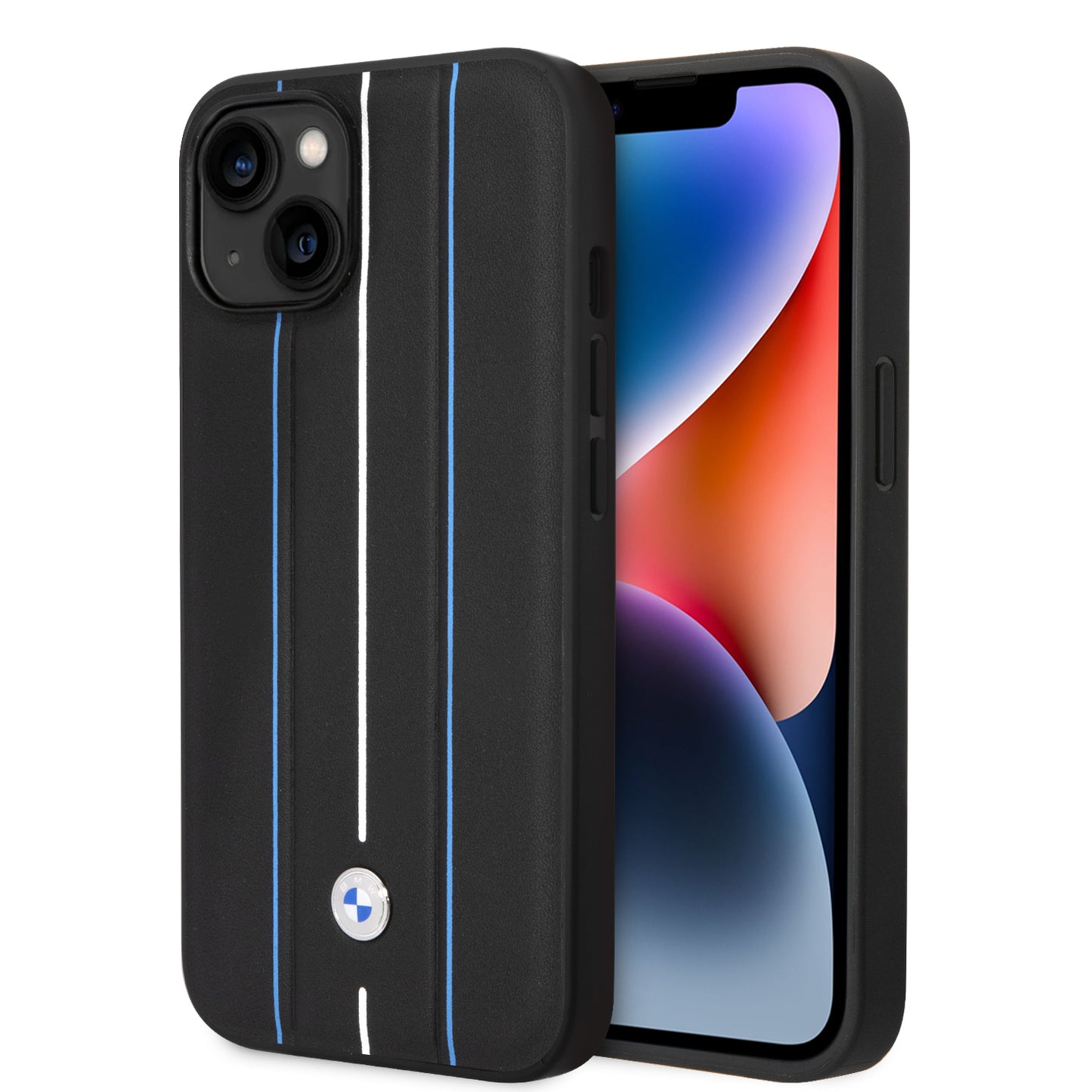 Case BMW Pista para iPhone 14 Plus - Negra | Estilo Deportivo y Protección Premium