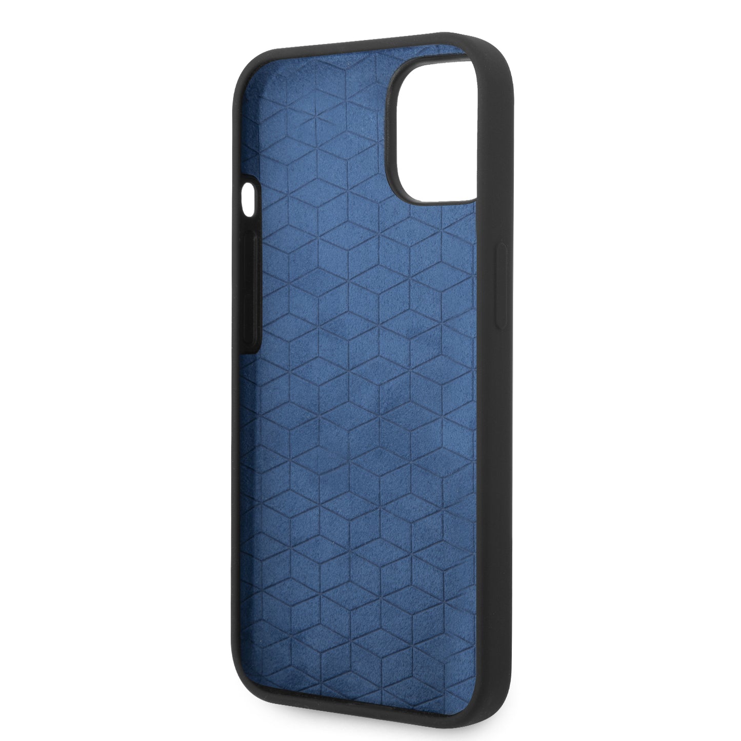 Funda BMW de Silicón con Líneas Horizontales para iPhone 14 Plus - Negro | Case Original