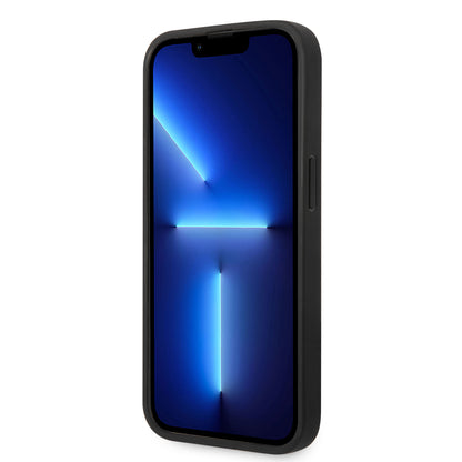 Case BMW de Piel Grabada para iPhone 14 Pro Max - Roja | Estilo Deportivo y Protección de Lujo