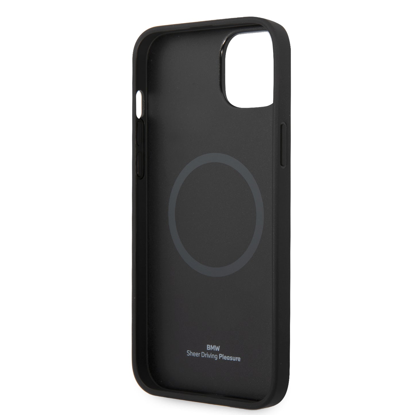 Funda BMW con Patrón de Triángulos para iPhone 14 Plus - Negro | Case Original de Lujo