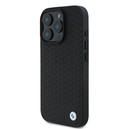 Funda BMW con Diseño de Patrón de Neumático para iPhone 16 Pro - Negro | Case Original de Alto Impacto