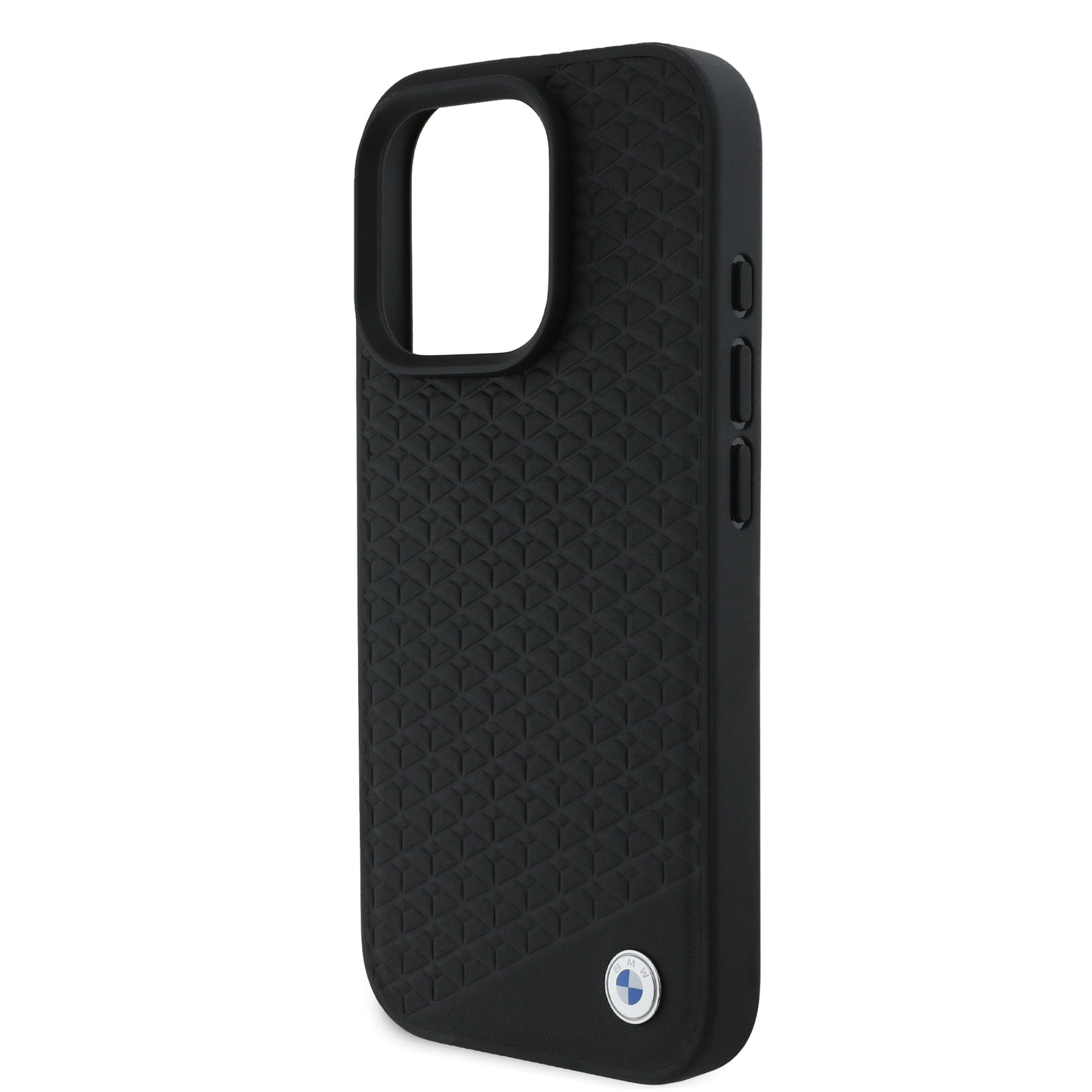 Funda BMW con Diseño de Patrón de Neumático para iPhone 16 Pro - Negro | Case Original de Alto Impacto