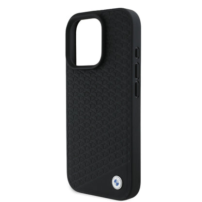 Funda BMW con Diseño de Patrón de Neumático para iPhone 16 Pro - Negro | Case Original de Alto Impacto