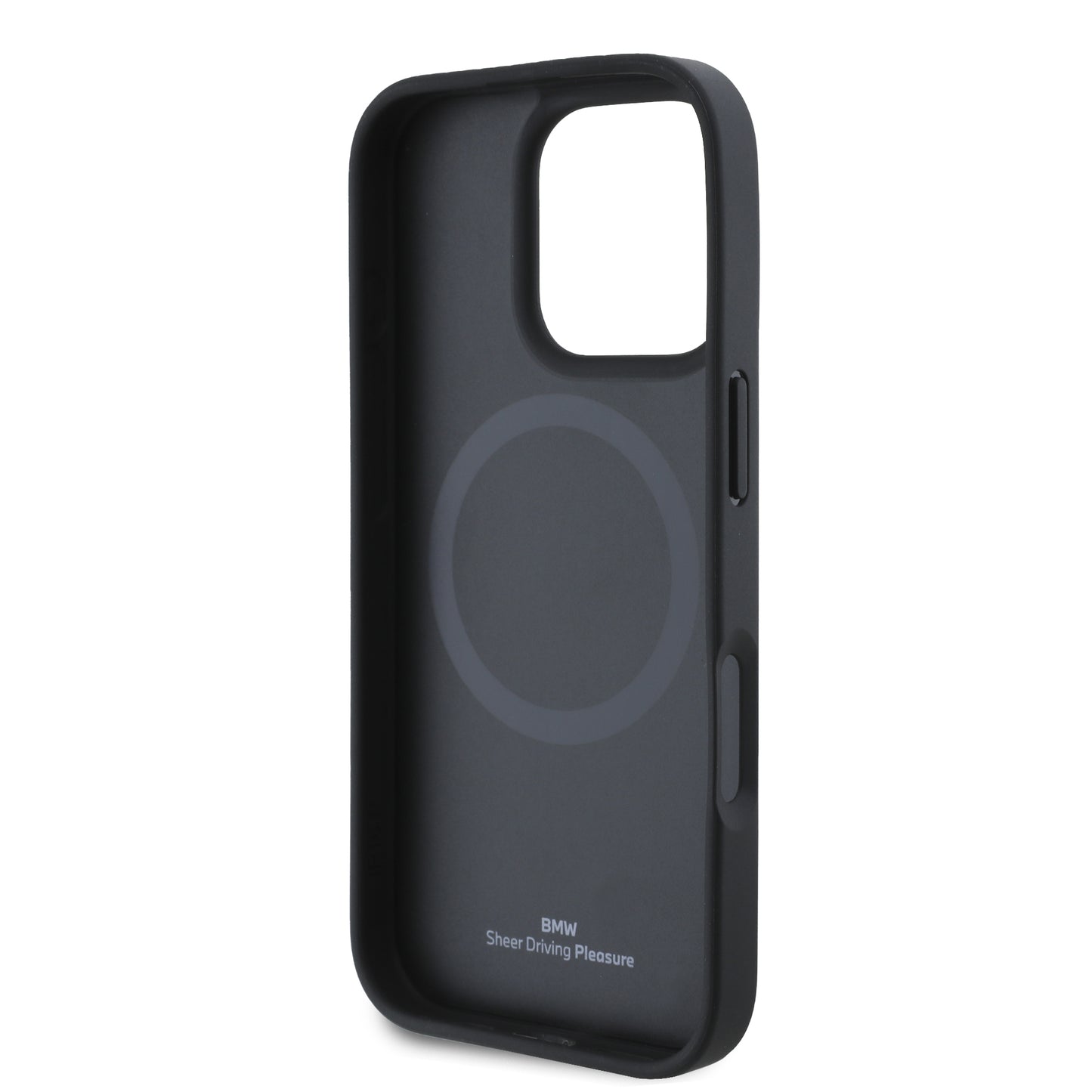 Funda BMW con Diseño de Patrón de Neumático para iPhone 16 Pro - Negro | Case Original de Alto Impacto