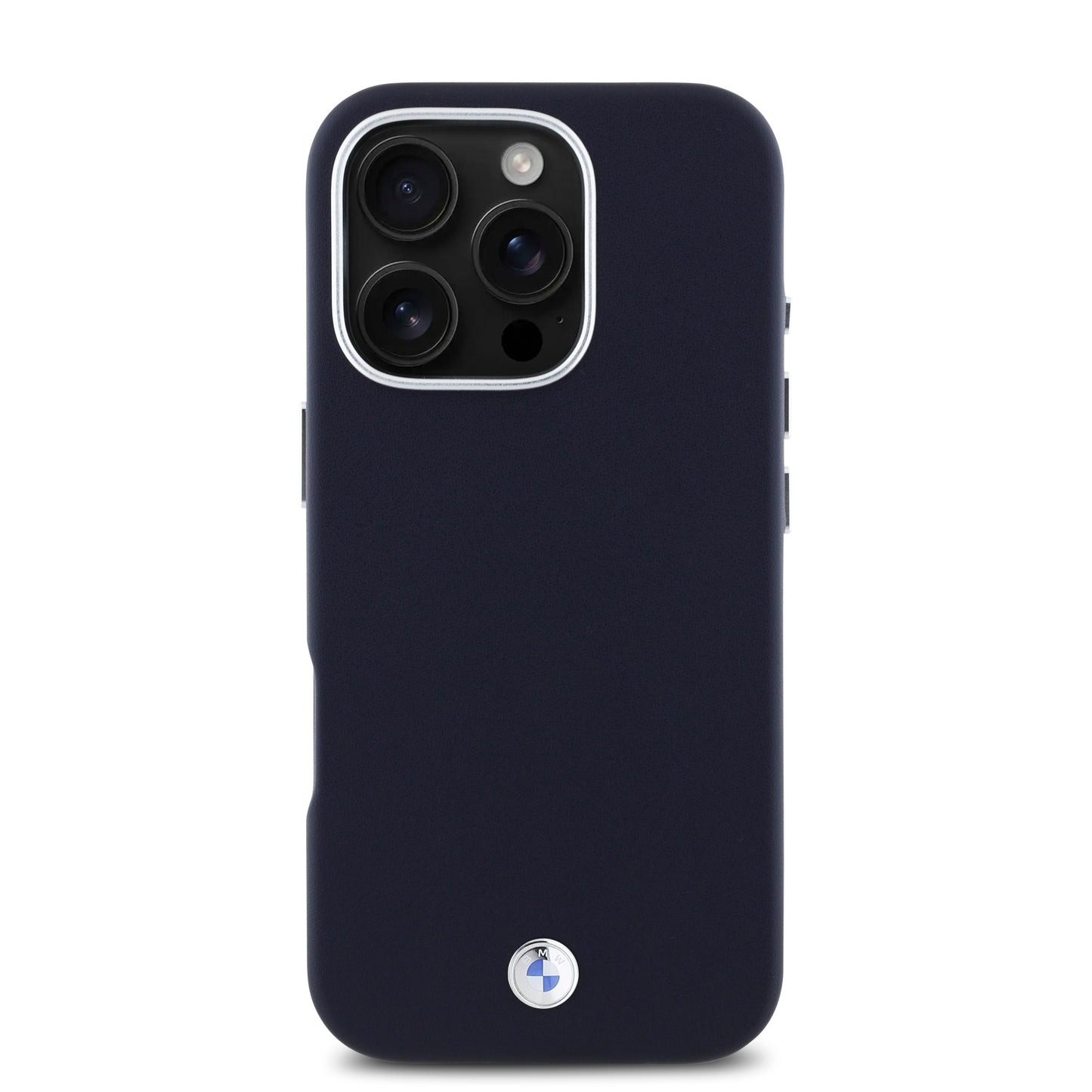 Funda BMW de Lujo con Logotipo Metálico para iPhone 16 Pro Max - Azul | Case Original