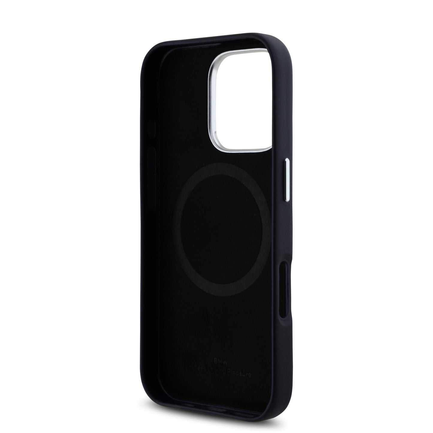 Funda BMW de Lujo con Logotipo Metálico para iPhone 16 Pro Max - Azul | Case Original