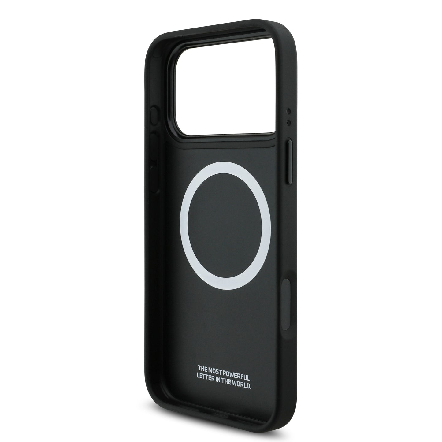 Funda BMW M Series MagSafe Azul con Franja Perforada para iPhone 17 Pro Max | Case Original de Lujo