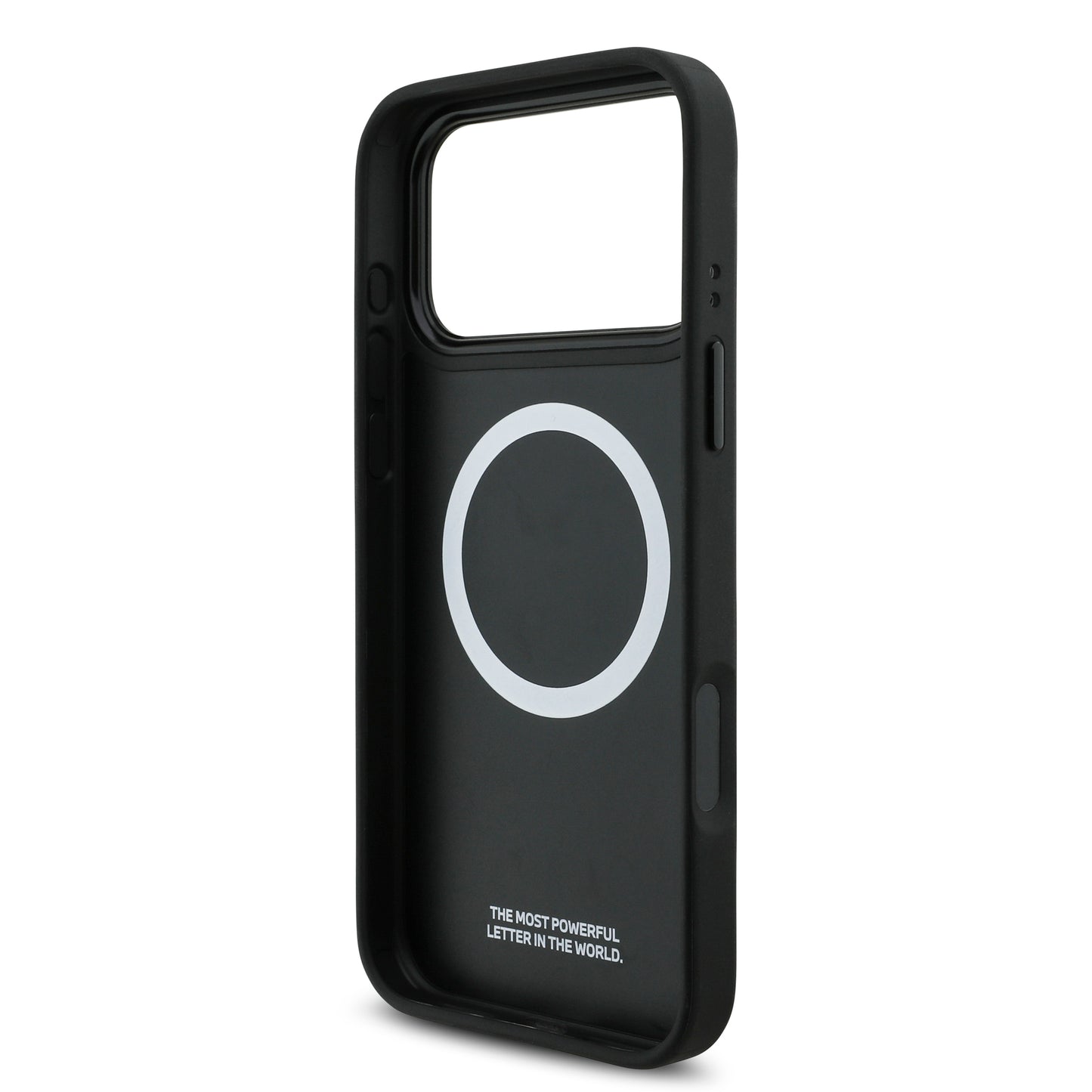 Funda BMW M Series MagSafe de Piel Acolchada Negra para iPhone 17 Pro Max | Case Original de Lujo