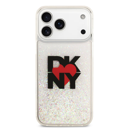 Case DKNY Liquid Glitter para iPhone 17 Pro Max | Funda Brillante a Prueba de Golpes