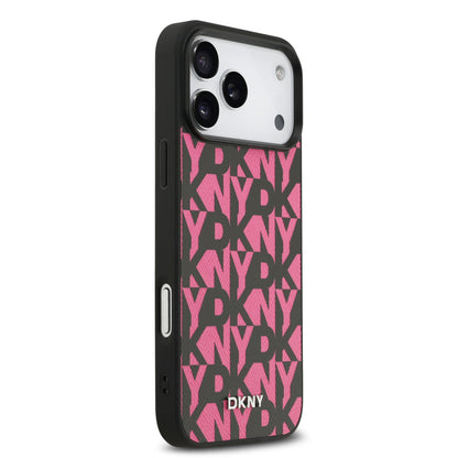 Funda DKNY de Piel PU Estilo Cuadros para iPhone 17 Pro Max | Case Premium 44