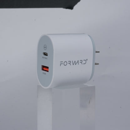 Cargador Forward de Pared con Cable 3 en 1 Universal | Carga Rápida para iPhone, USB-C y USB