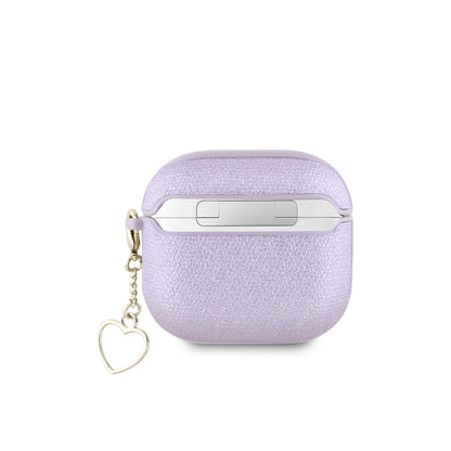 Case Guess Lila AirPods 4 con Logo Metálico – Elegancia y Protección en un Solo Accesorio