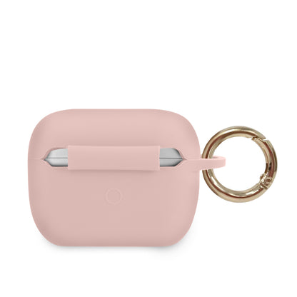 Case Guess AirPods Pro Rosa – Silicón con Logo Triángulo