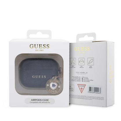 Case Guess Brillos Logo Clásico para AirPods Pro Negro - Protección Premium