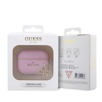 Case Guess Safiano Airpods 3 Rosa | Funda Premium de Lujo