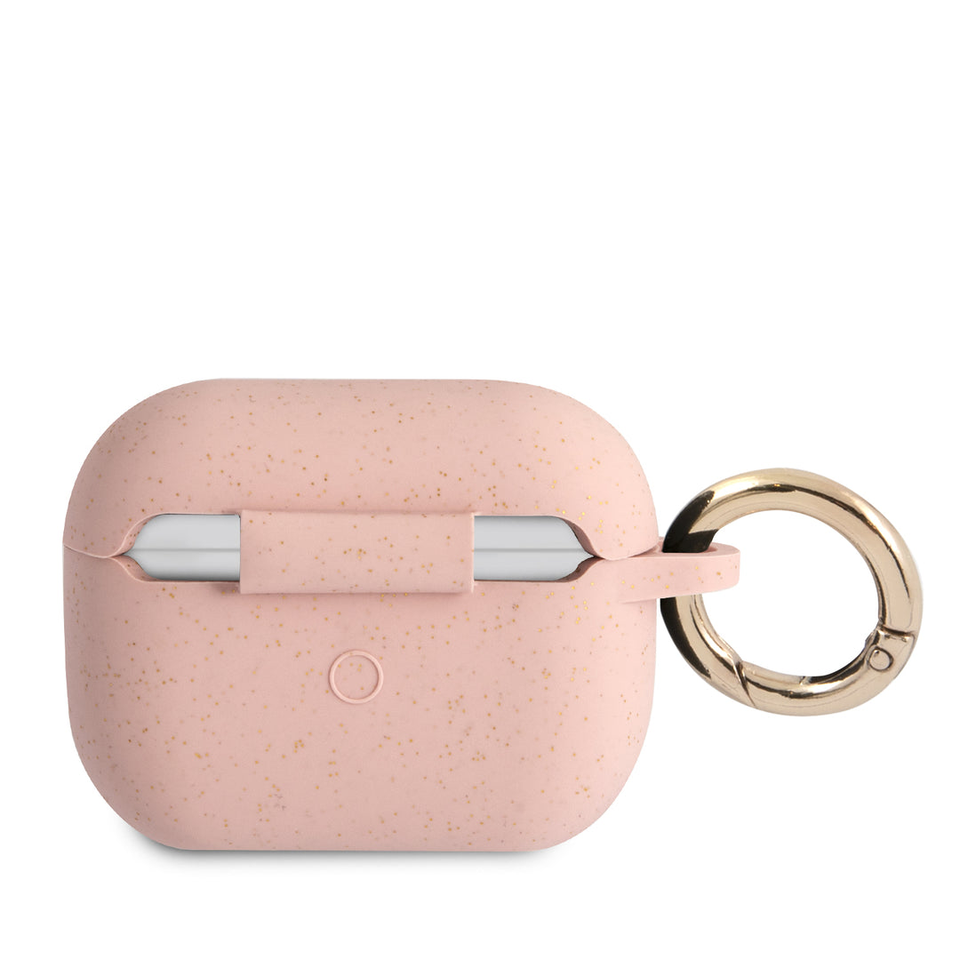 Funda Guess Rosa con Brillos de Silicón para AirPods Pro