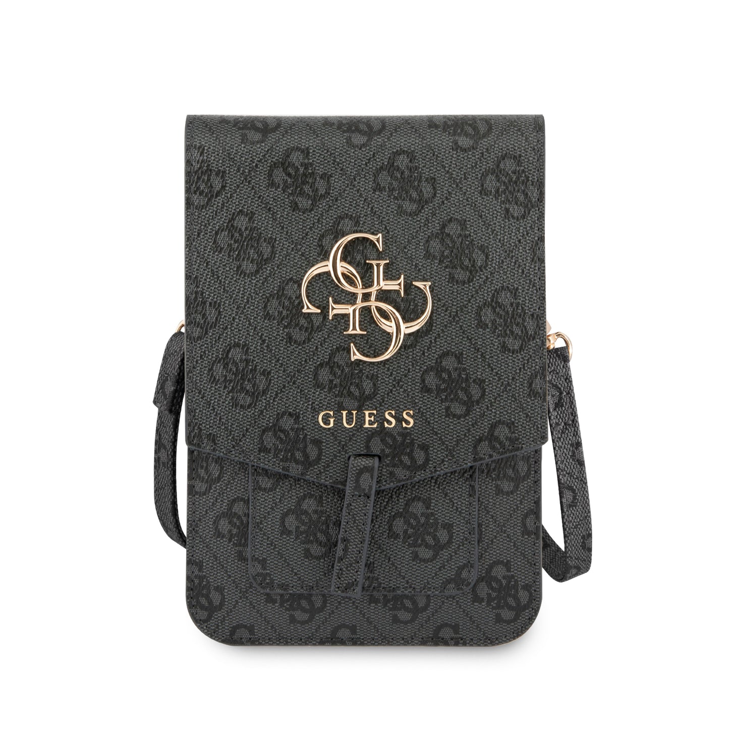 Set de Lujo Guess: Cartera Monograma 4G + Audífonos Inalámbricos Lipstick Negros | Kit de Regalo Original