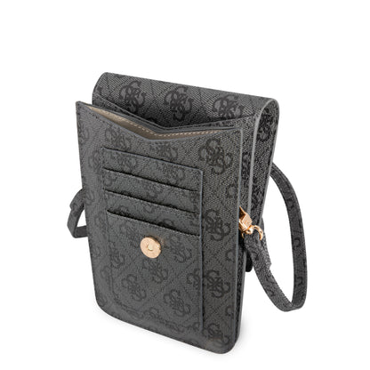 Set de Lujo Guess: Cartera Monograma 4G + Audífonos Inalámbricos Lipstick Negros | Kit de Regalo Original